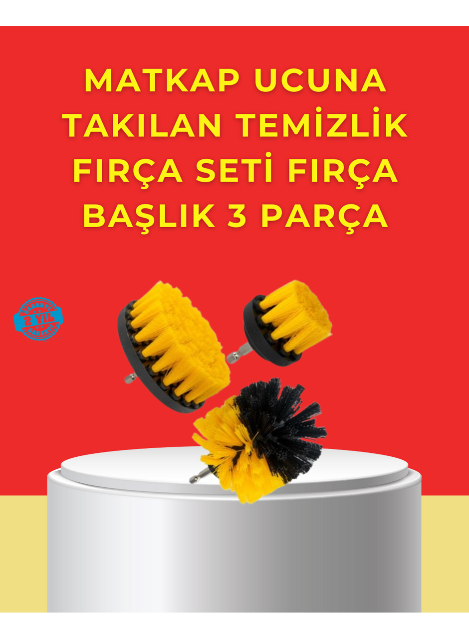 Matkap Ucu Temizlik Aparatı 3’lü Fırça Seti
