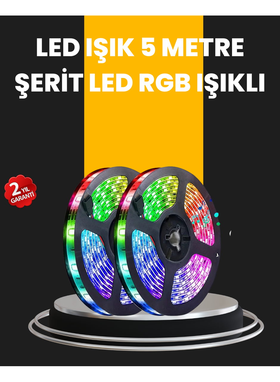 5 Metre Kumandalı Su Geçirmez Şerit LED
