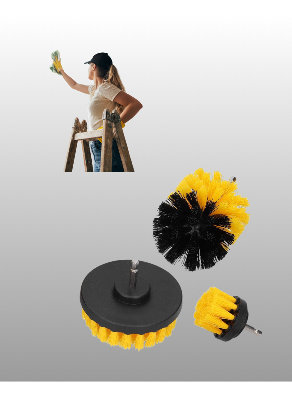 Profesyonel Matkap Ucu Temizlik Fırçası 3’lü Set