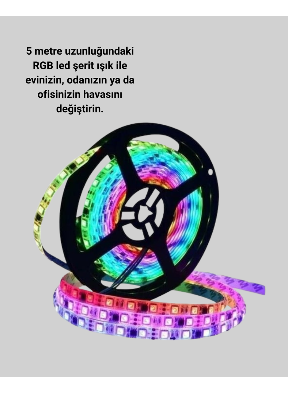 5 Metre Kumandalı Su Geçirmez Şerit LED