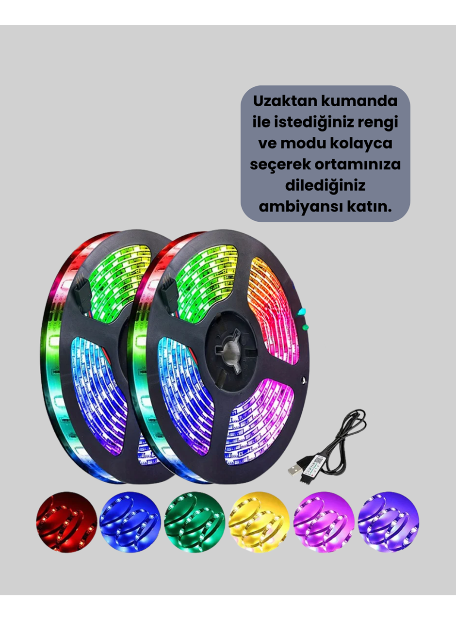Dekoratif Kumandalı Şerit LED 5 Metre