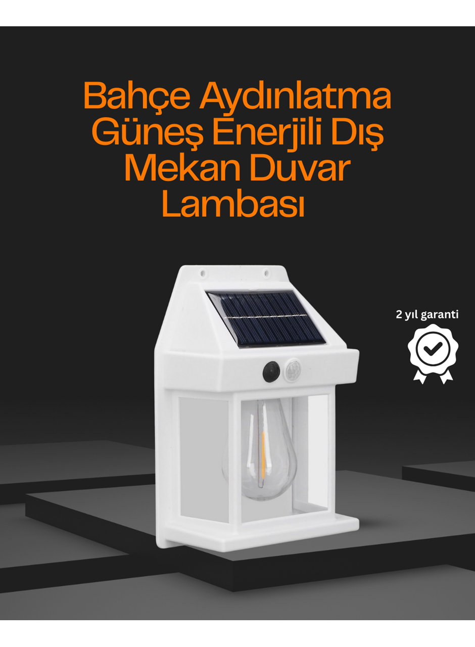 1800 mAh Pilli Solar Duvar Aydınlatma