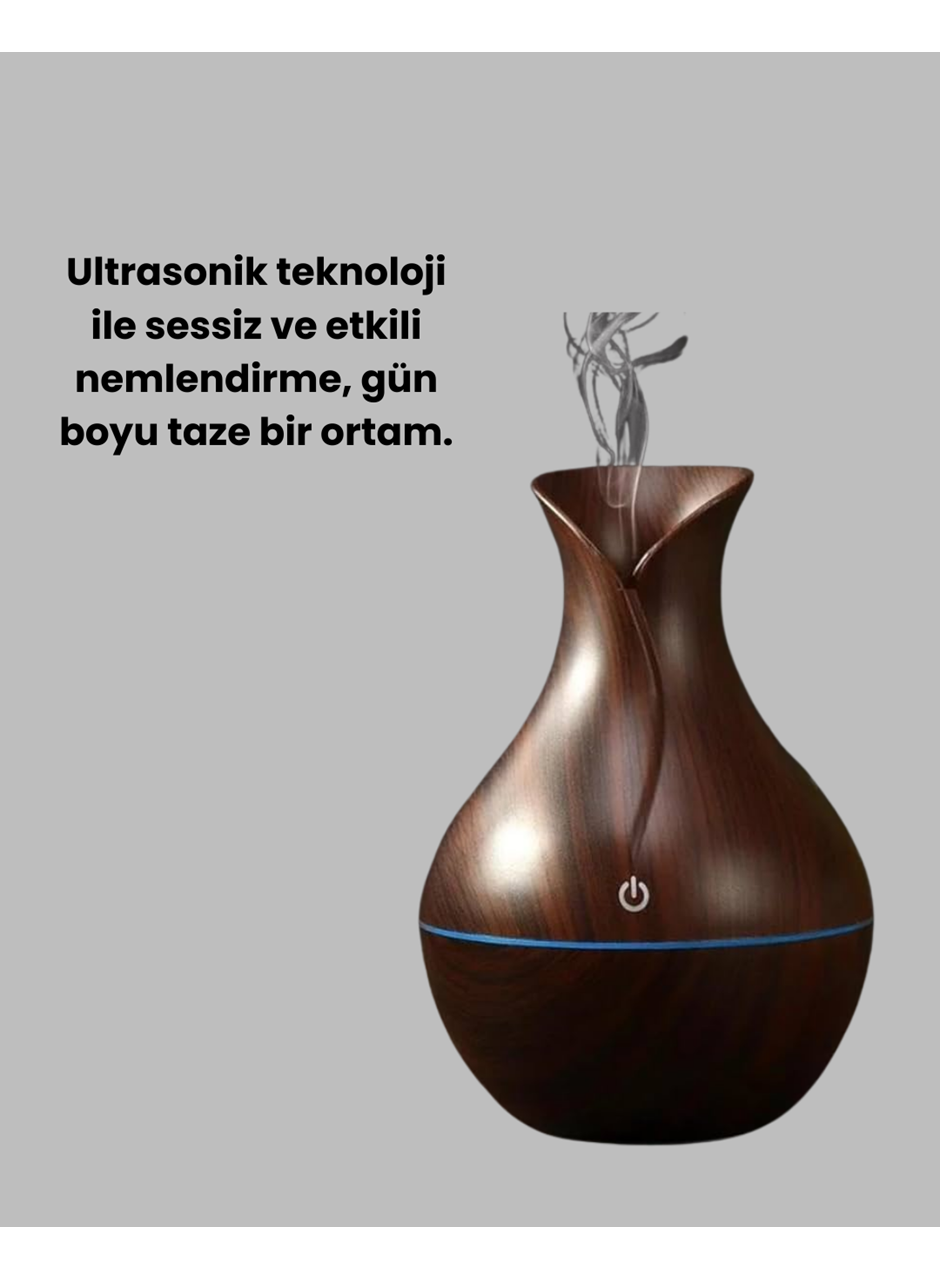 Aromaterapi Özellikli Ultrasonik Taşınabilir Oda ve Ofis Nemlendirici