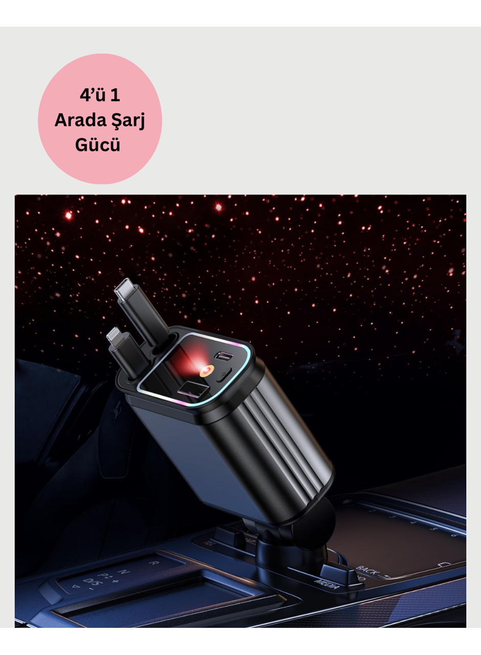 Ford, Opel, Volvo, Skoda Araçlar için 66W Çoklu Hızlı Şarj Cihazı