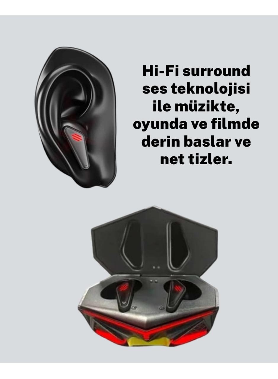 Kablosuz Bluetooth Gaming Kulaklık Suya Dayanıklı