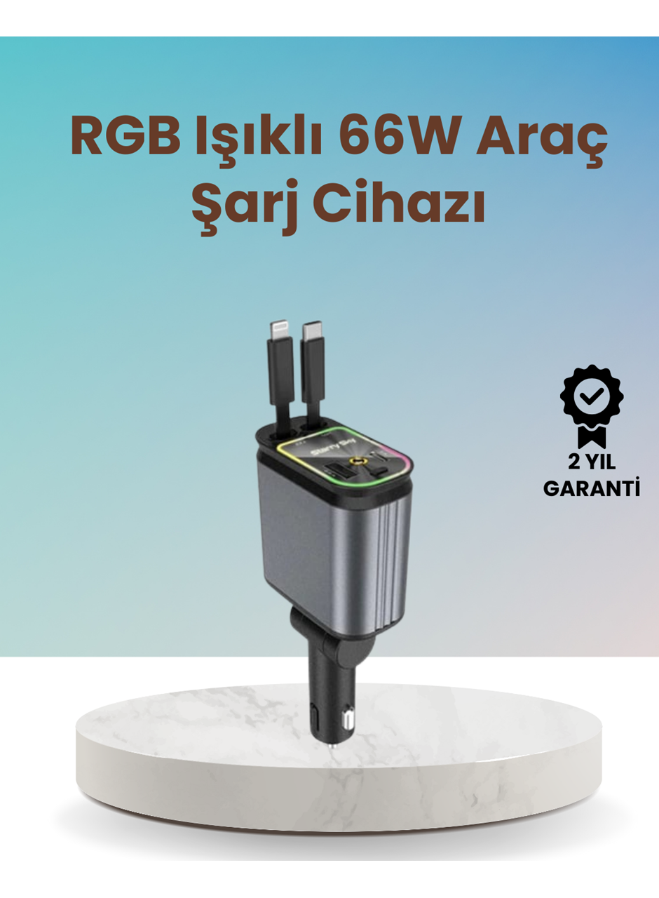 BMW, Mercedes, Audi, Volkswagen Araçlar için 4’ü 1 Arada Hızlı Şarj Cihazı