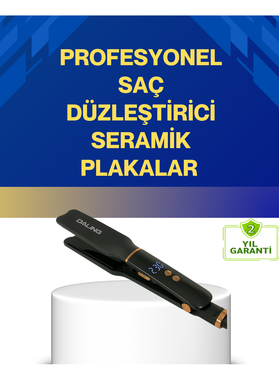 Seramik Plakalı Daling Saç Düzleştirici Kırılma ve Dolanma Önleyici