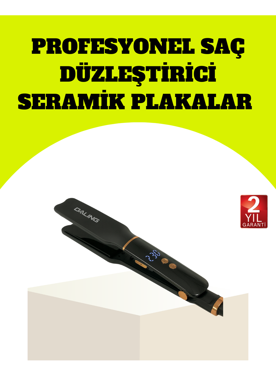 Saç Düzleştirici 30 Saniyede Isınma Hafif ve Portatif Tasarım