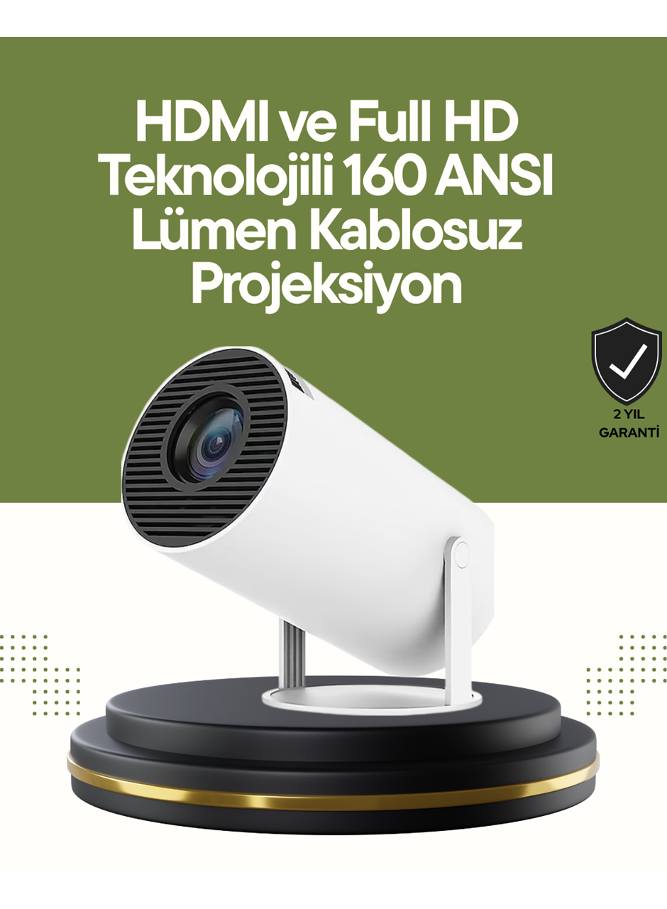 HDMI ve USB Girişli Uzun Ömürlü Ampullü Projeksiyon