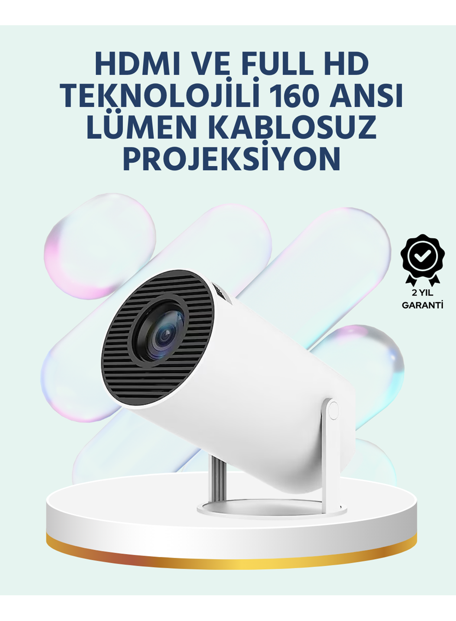 160 ANSI Lümen Parlaklığa Sahip Geniş Ekran Projeksiyon