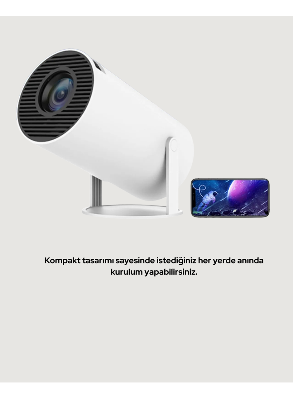 160 ANSI Lümen Parlaklığa Sahip Geniş Ekran Projeksiyon