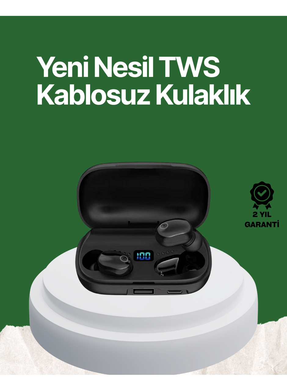 Telefon Şarj Destekli 1800 mAh A10s TWS Kablosuz Kulak İçi Kulaklık