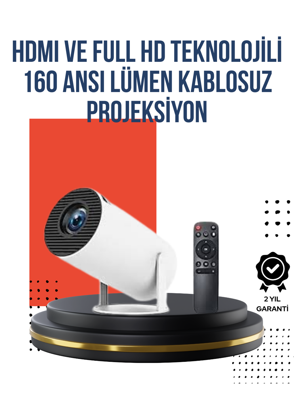Kablosuz Bağlantılı Ultra Pro Projeksiyon