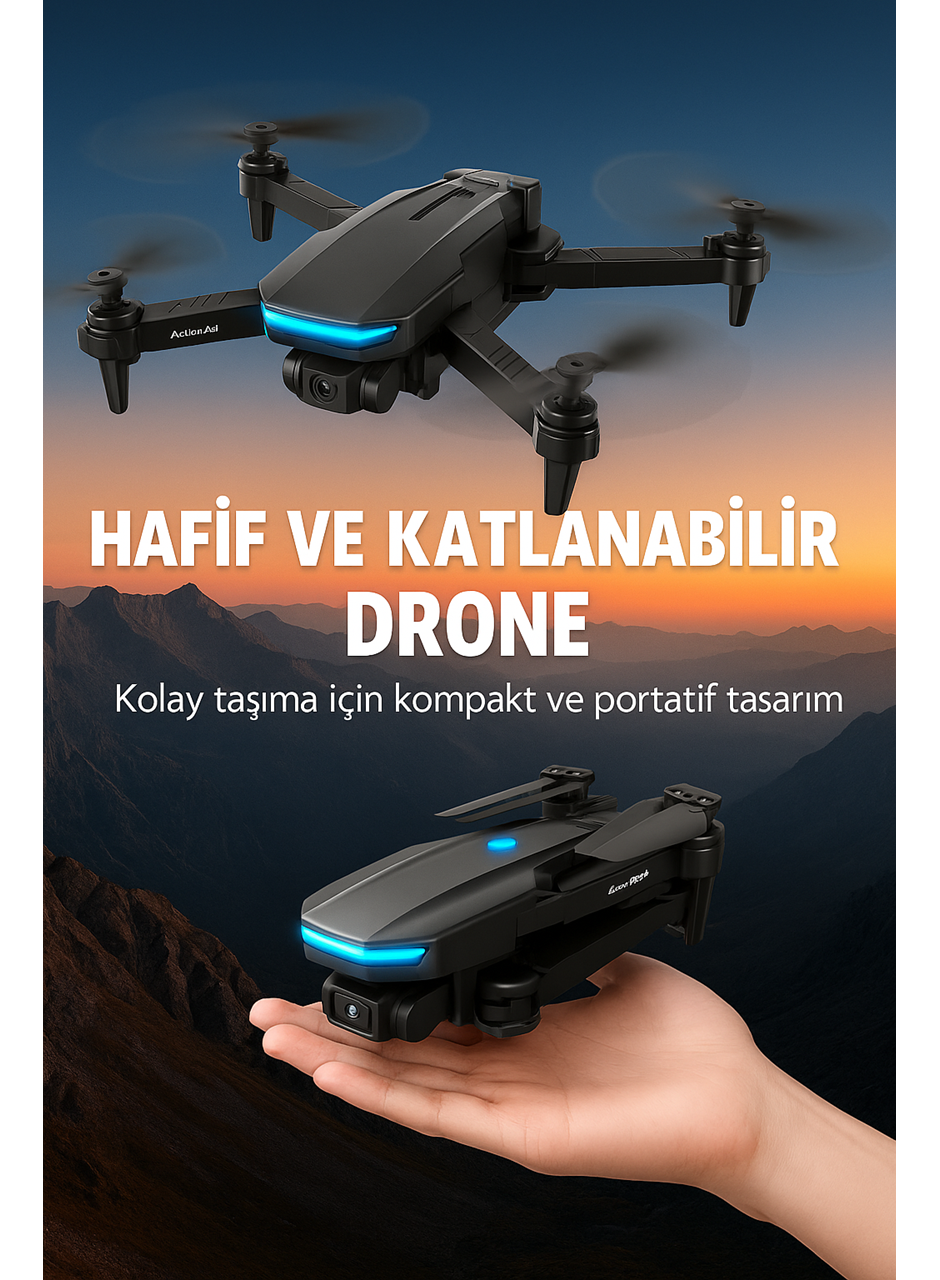 Uzaktan Kumandalı Katlanabilir Drone Yörünge Uçuşu ve Eve Dönüş Özellikli