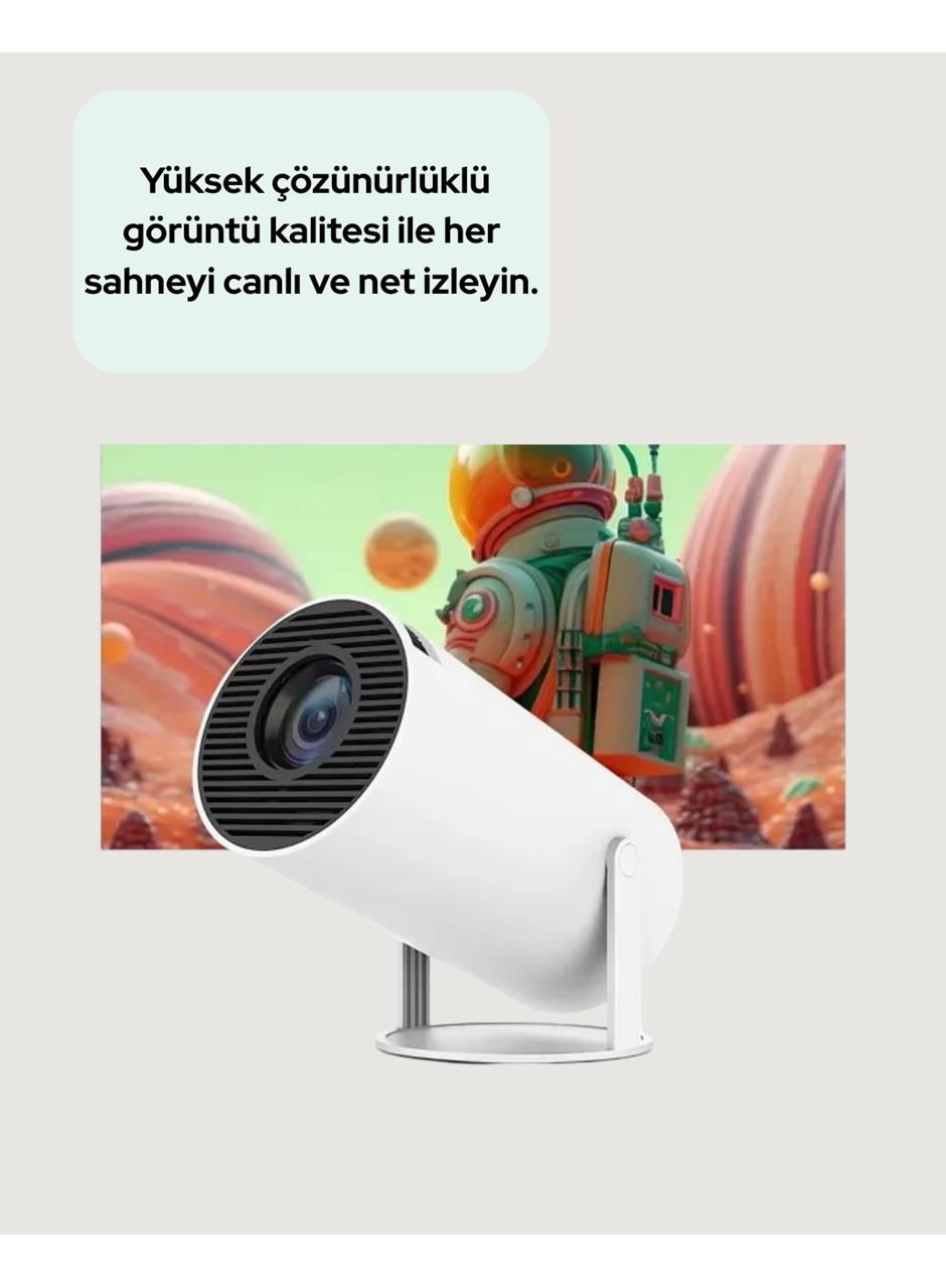 Ultra Pro Full HD ve 4K Destekli 130 İnç Projeksiyon Cihazı