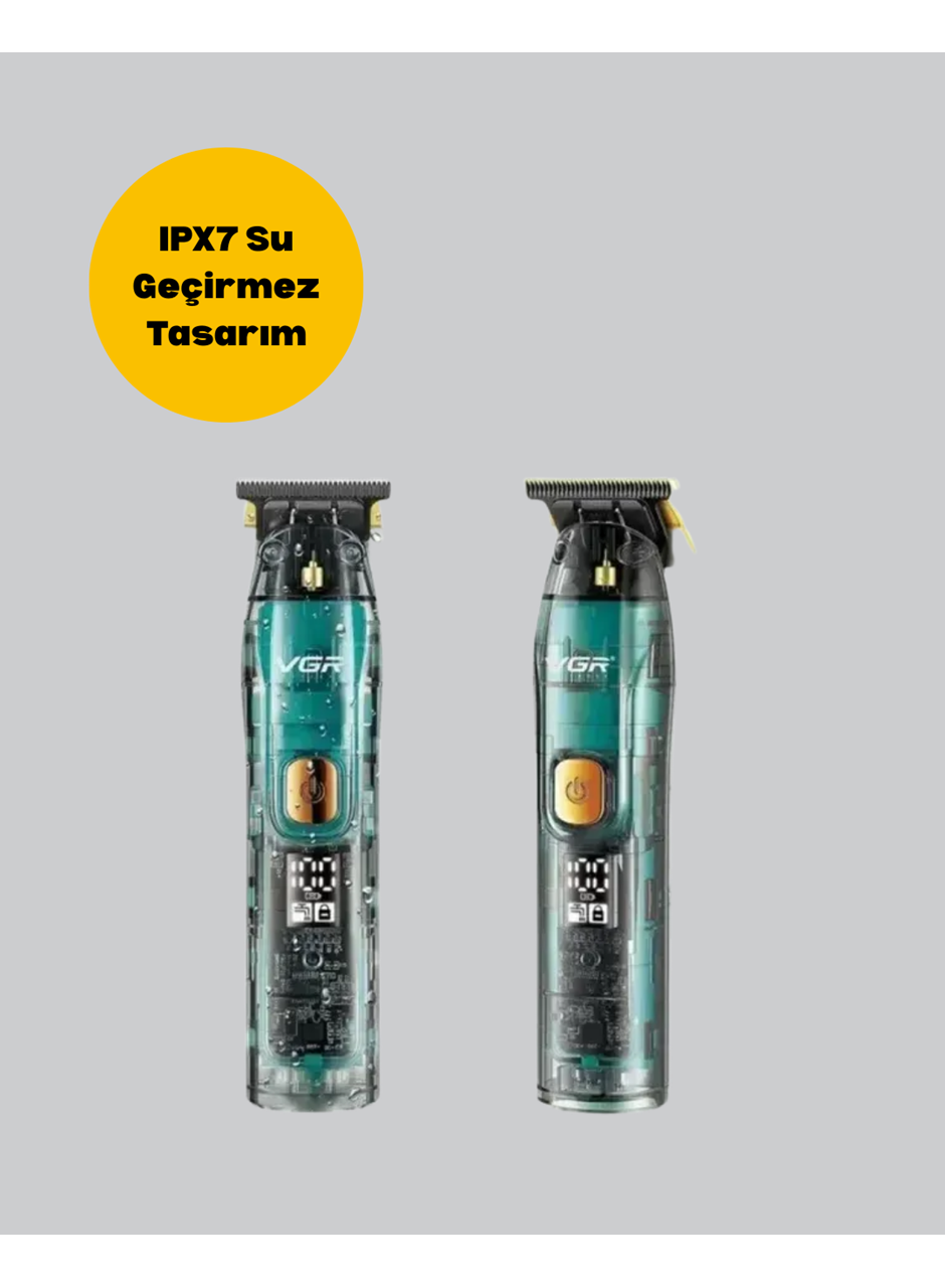 VGR V-695 Saç ve Sakal Kesme Makinesi LED Ekranlı 5 Uzunluk Ayarı