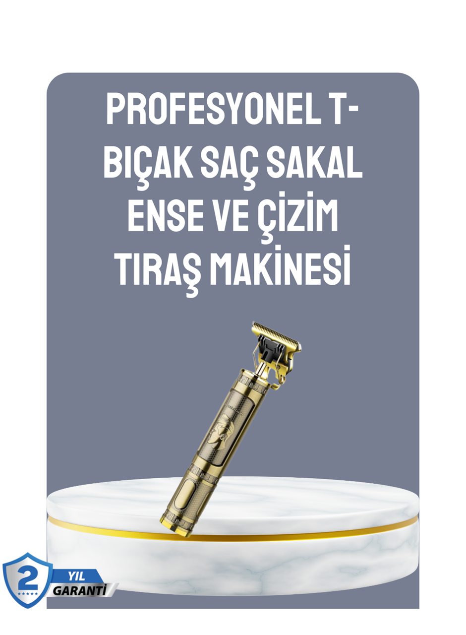 LCD Ekranlı Şarjlı Tıraş Makinesi Erkek Saç Sakal Kesme