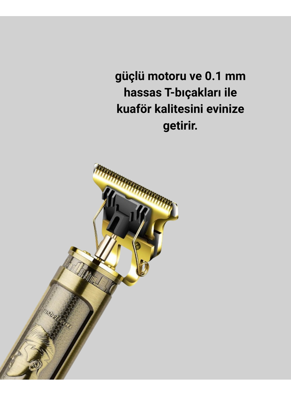 LCD Ekranlı Şarjlı Tıraş Makinesi Erkek Saç Sakal Kesme