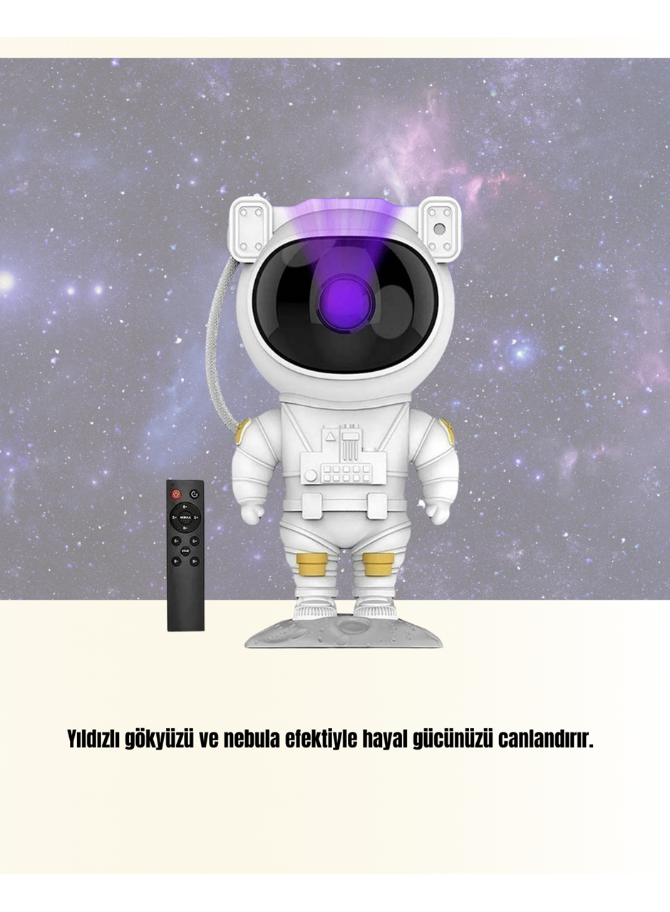 Dekoratif ve Fonksiyonel Astronot Projeksiyon Aydınlatma
