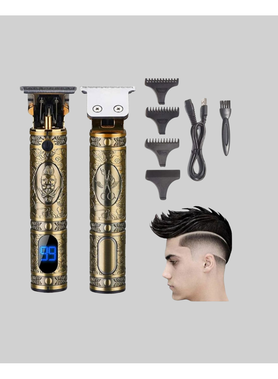 LCD Ekranlı Şarjlı Tıraş Makinesi Erkek Saç Sakal Kesme