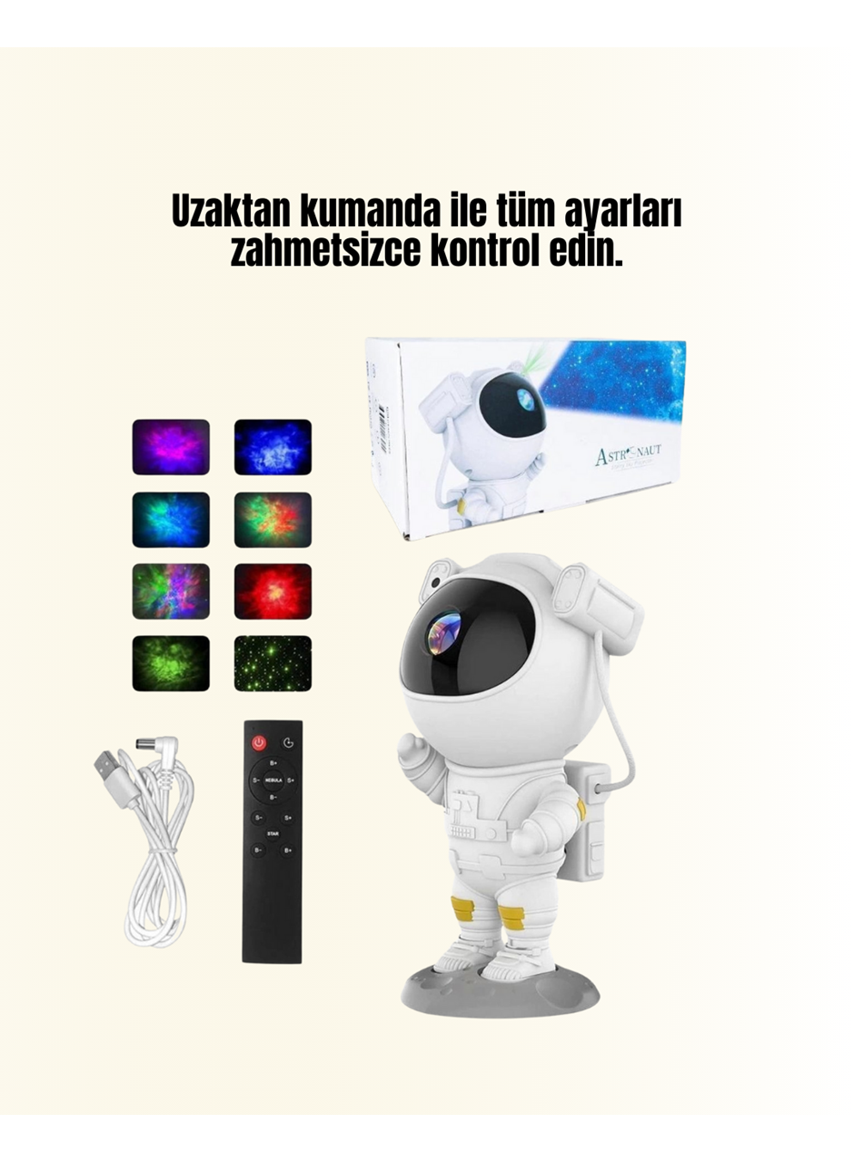 USB Güç Bağlantılı Çok Fonksiyonlu Astronot Gece Lambası