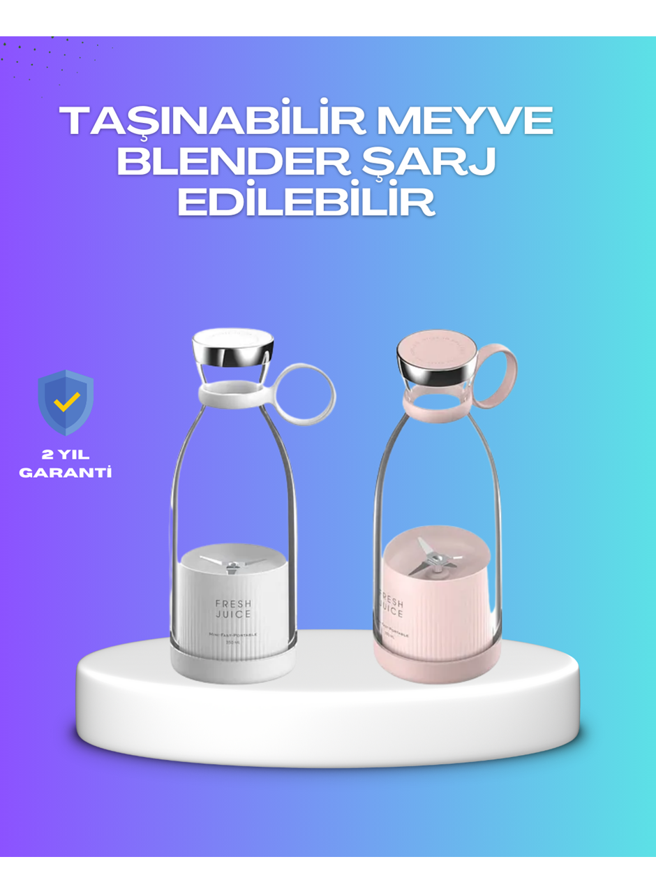 Çevre Dostu Cam Gövdeli Kablosuz Smoothie Blender