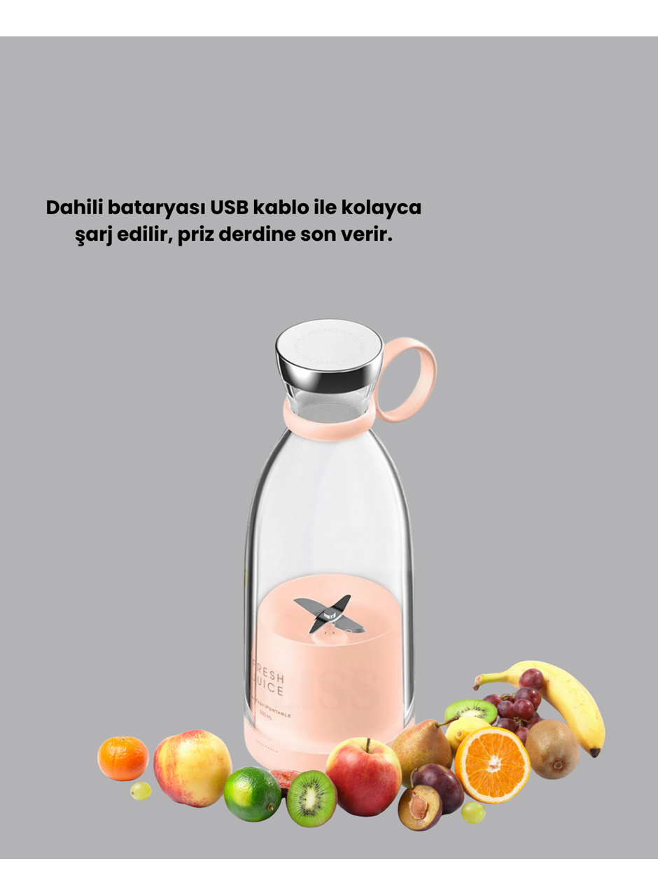 Çevre Dostu Cam Gövdeli Kablosuz Smoothie Blender