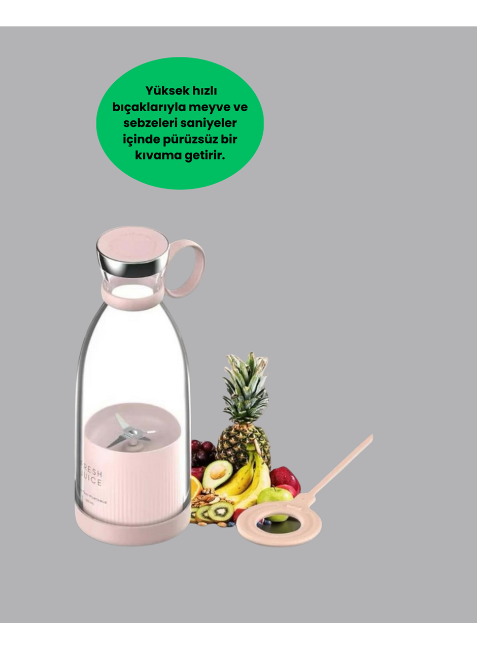 Çevre Dostu Cam Gövdeli Kablosuz Smoothie Blender