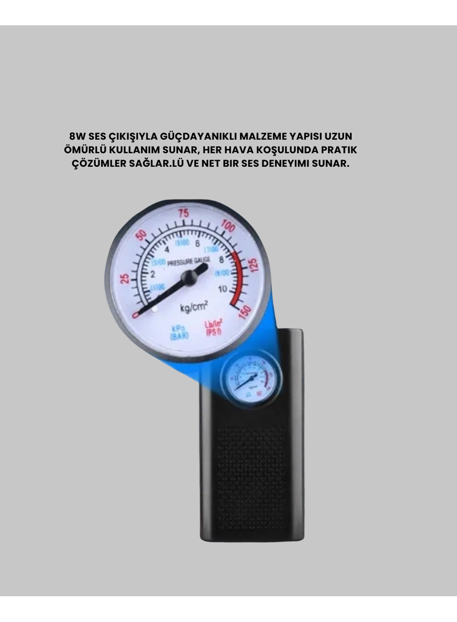 Type-C Şarjlı Güçlü Elektrikli Kompresör Motosiklet Oto Bisiklet İçin