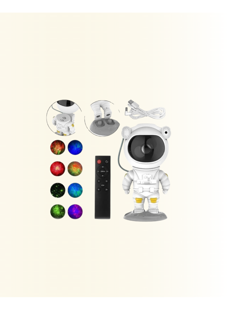 Bluetooth ve Dahili Ses Özellikli Astronot Projeksiyon Lambası