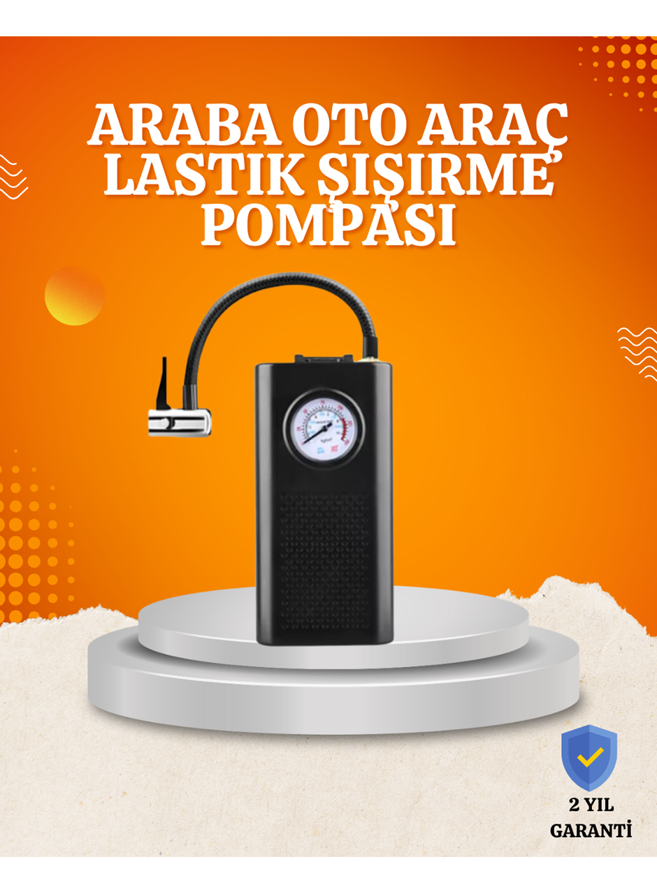 Taşınabilir Elektrikli Oto Motosiklet Bisiklet Lastik Şişirme Pompası