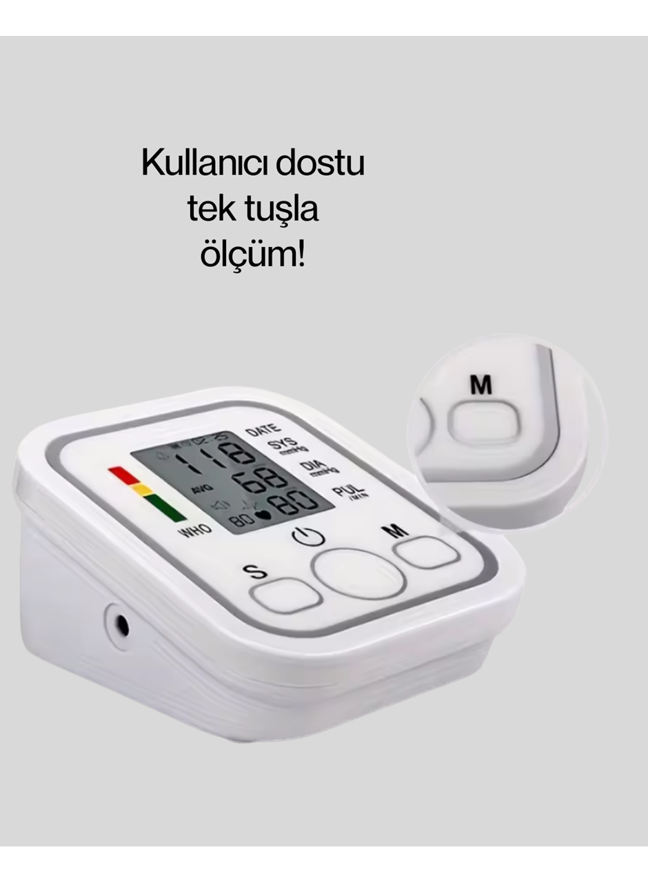 Taşınabilir Pil ve USB Girişli Tansiyon Aleti
