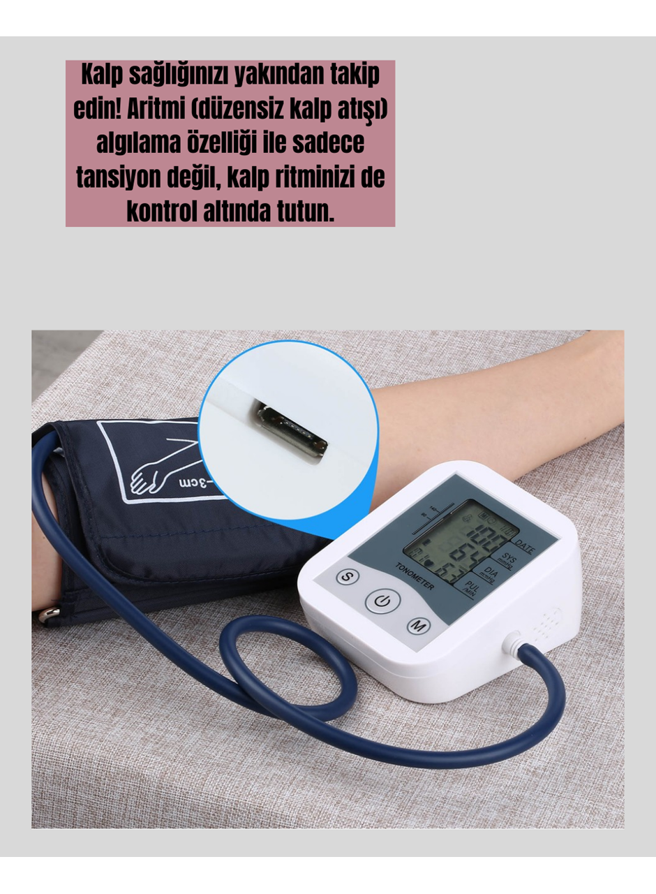 Taşınabilir Pil ve USB Girişli Tansiyon Aleti