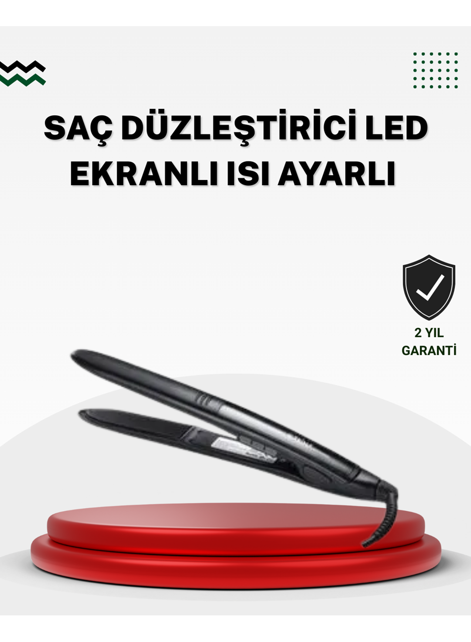 2025 Seri Profesyonel Isı Ayarlı Titanyum Kaplama Saç Düzleştirici Dijital Ekranlı