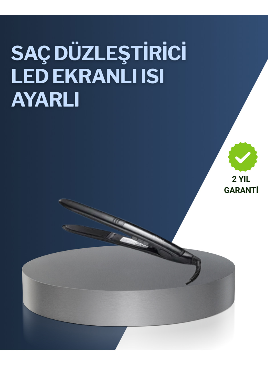 2025 Yeni Seri Dijital Ekranlı Isı Ayarlı Saç Düzleştirici Titanyum Kaplama A Kalite