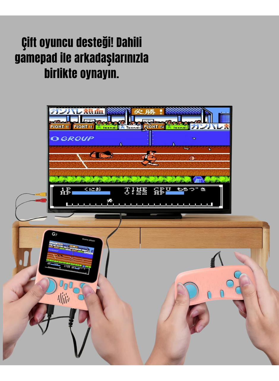 İki Kişilik Oyun Deneyimi Sunan Taşınabilir Retro Konsol