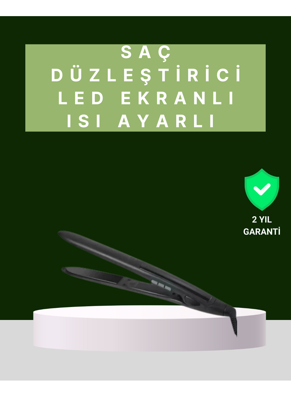 2025 Isı Ayarlı Titanyum Kaplama Seramik Plakalı Saç Düzleştirici Dijital Ekranlı A Kalite
