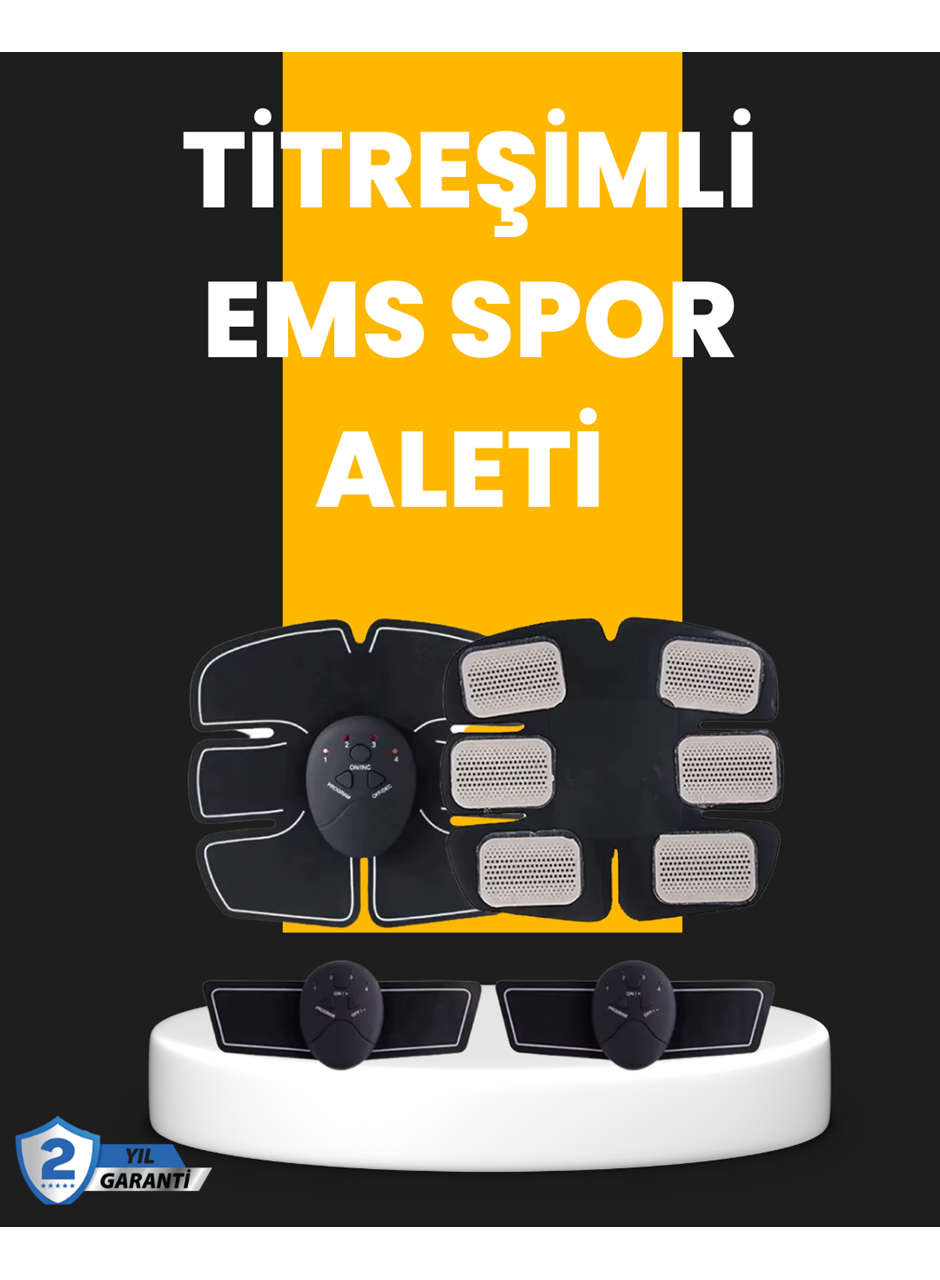 Titreşimli EMS Spor ve Fitness Cihazı Karın Kası Kol Bacak 2025 Model