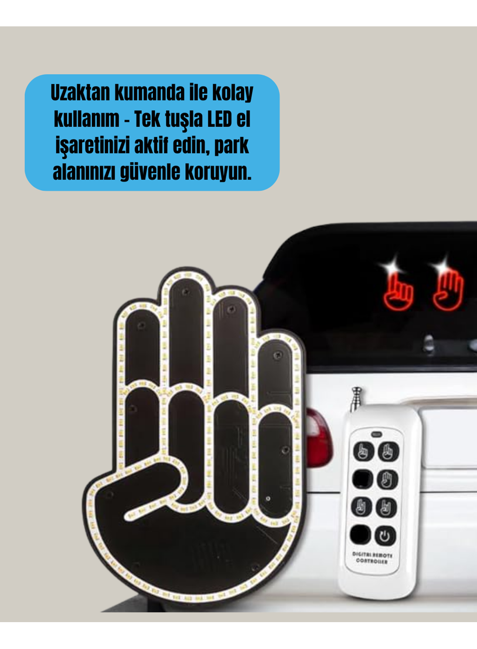 2025 Orijinal LED El Park Uyarı Sistemi Uzaktan Kumandalı