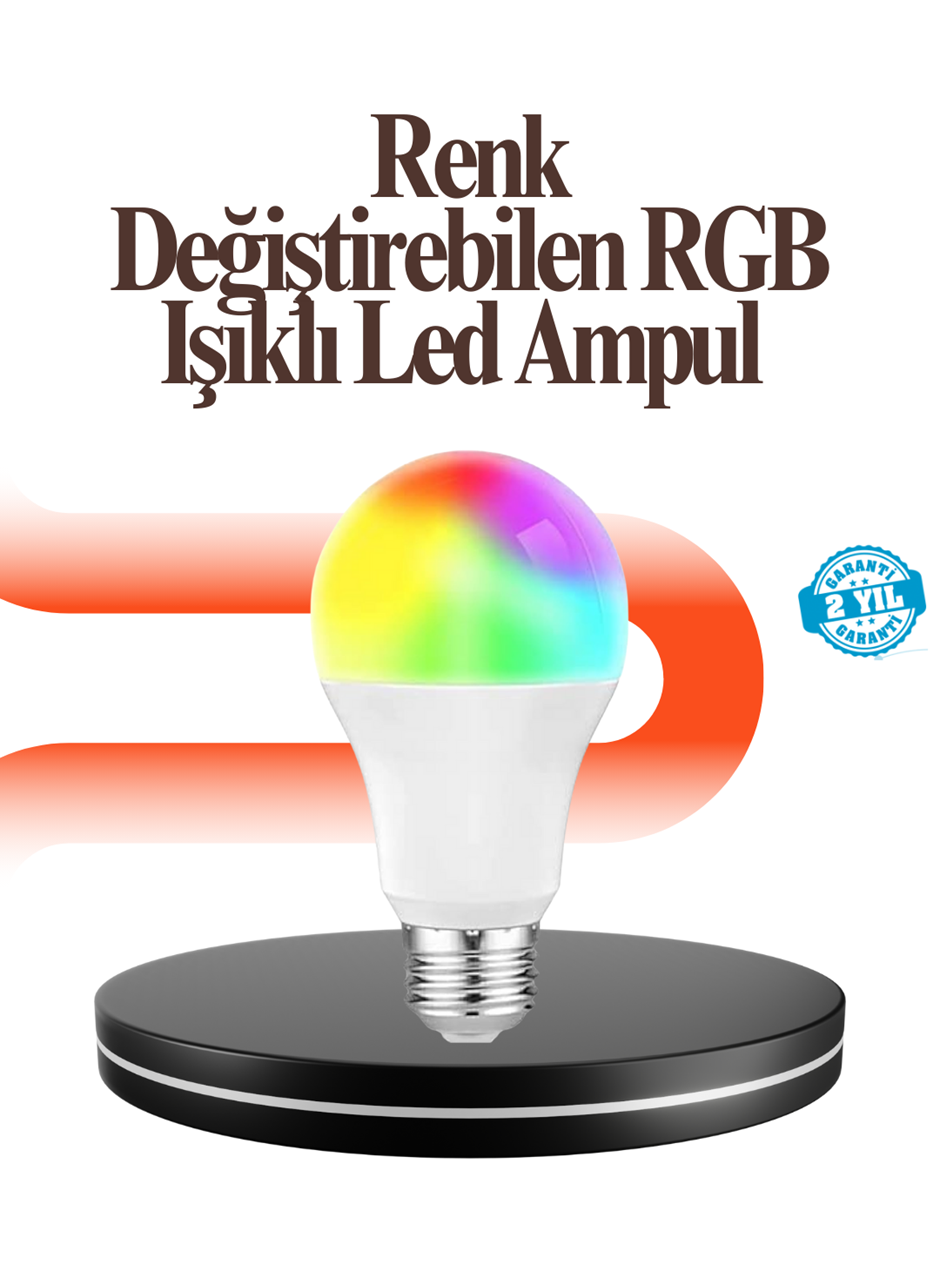 Renk Değiştiren RGB LED Ampul 16 Renk Uzaktan Kumandalı 2025 Model