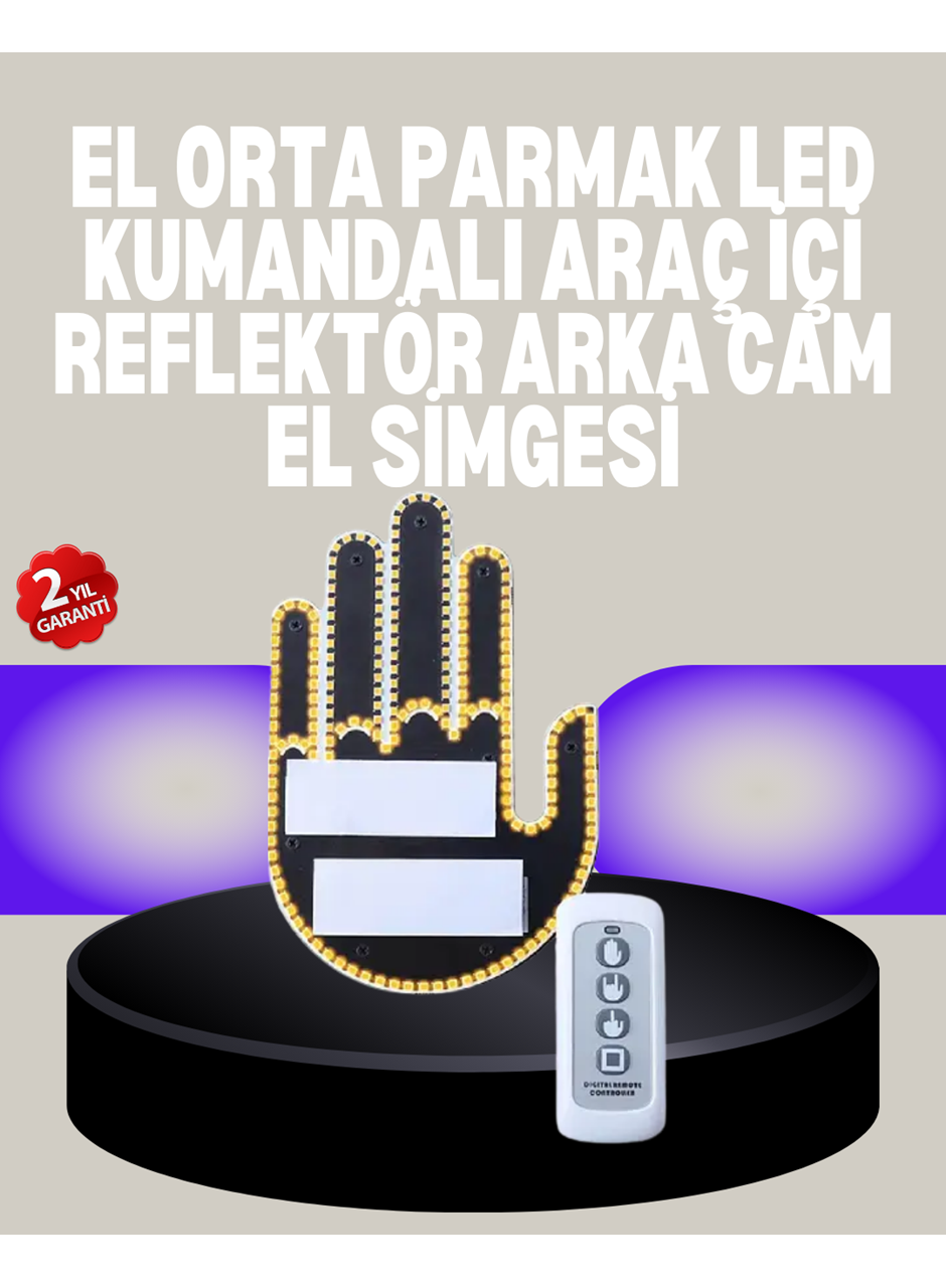 A Kalite Uzaktan Kumandalı LED Park Uyarı Işığı El Figürlü Model