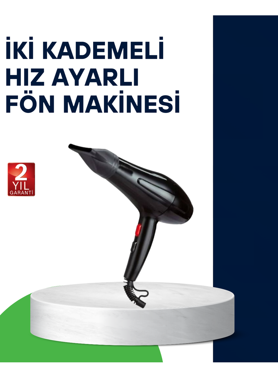 2200W Saç Kurutma Makinesi Soğuk ve Sıcak Üfleme Fonksiyonlu