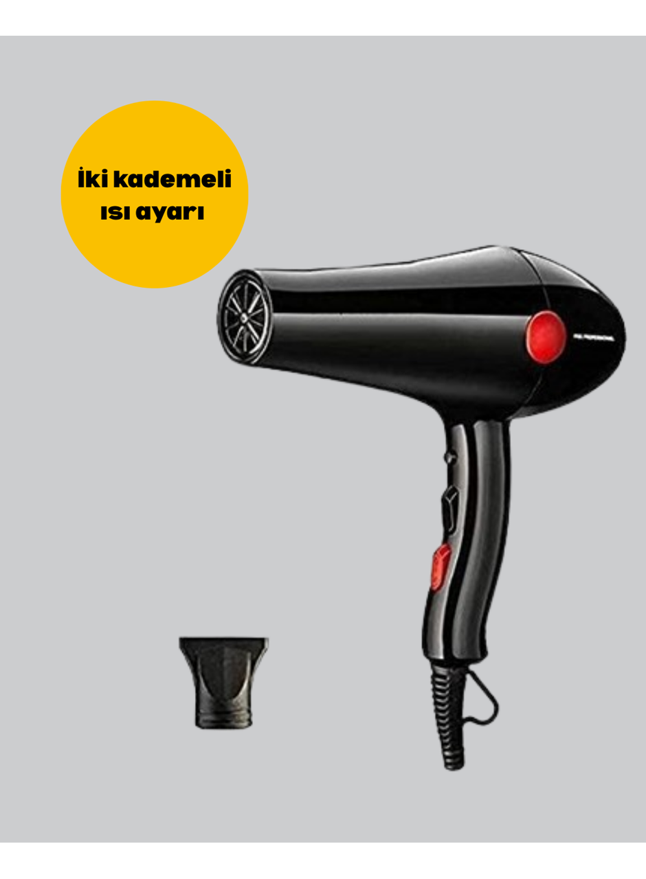 2200W Saç Kurutma Makinesi Soğuk ve Sıcak Üfleme Fonksiyonlu