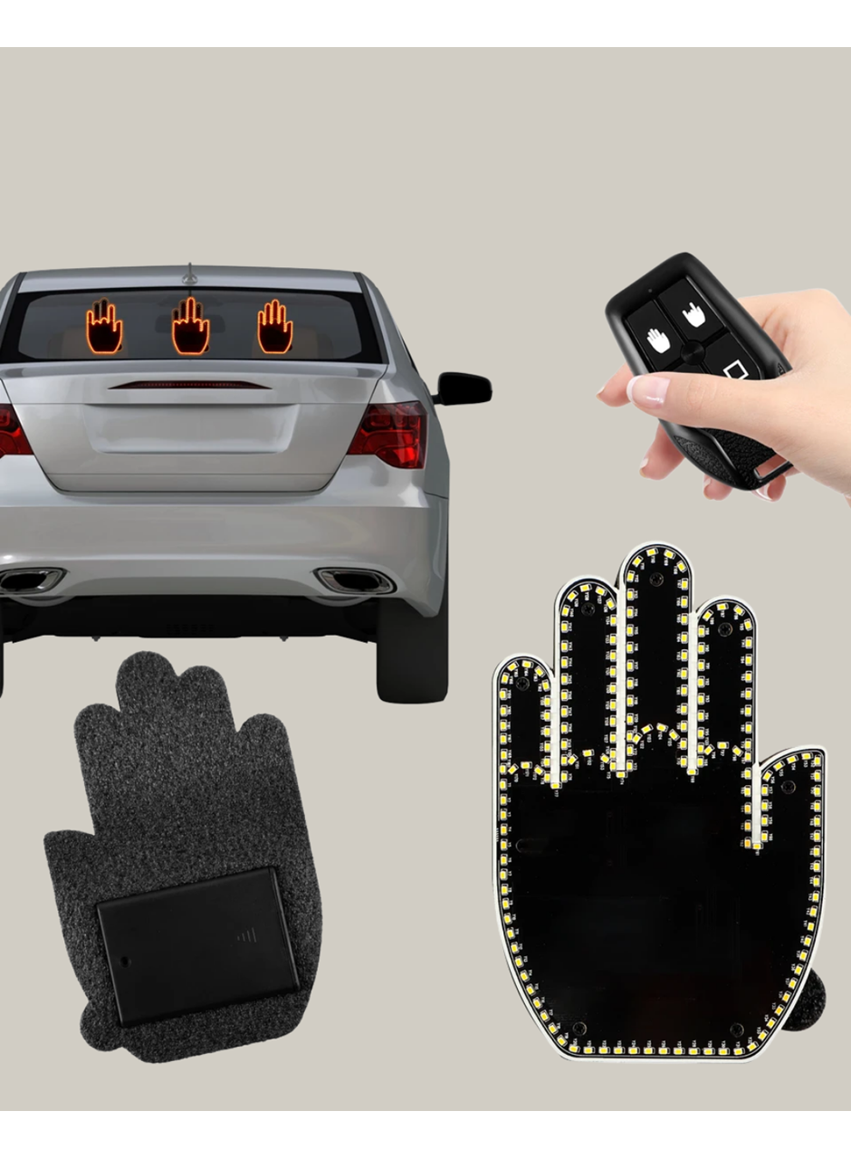 A Kalite Uzaktan Kumandalı LED Park Uyarı Işığı El Figürlü Model