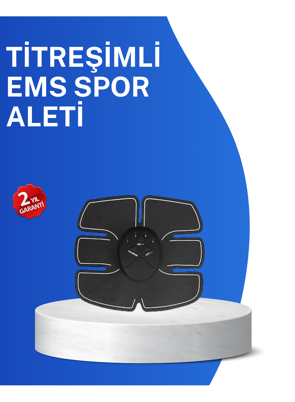 Titreşimli EMS Spor Aleti Karın Kol ve Bacak Kas Yapma Cihazı 2025 Model