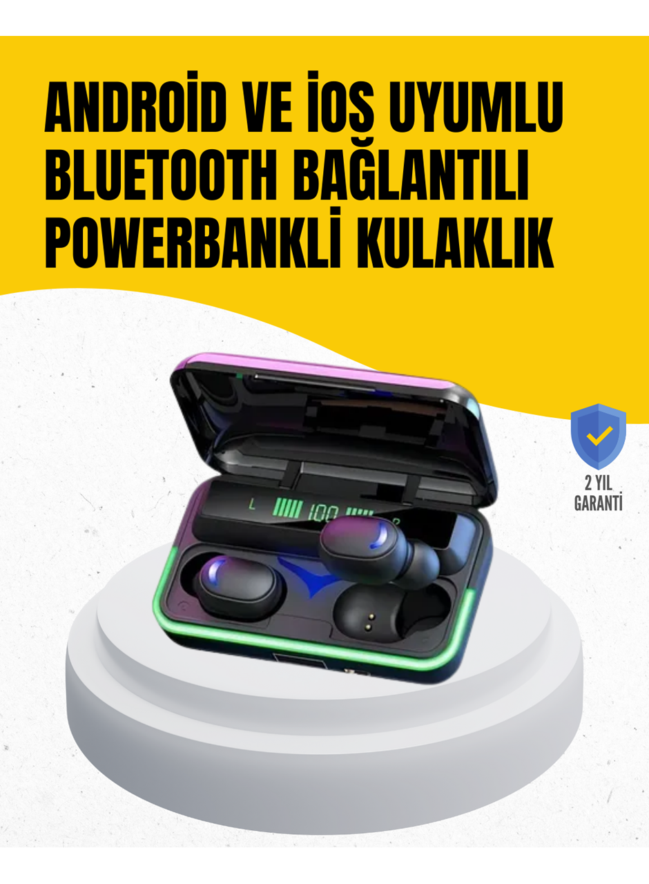 Su Geçirmez E10 Bluetooth Kulaklık Powerbank ve Gürültü Engelleme