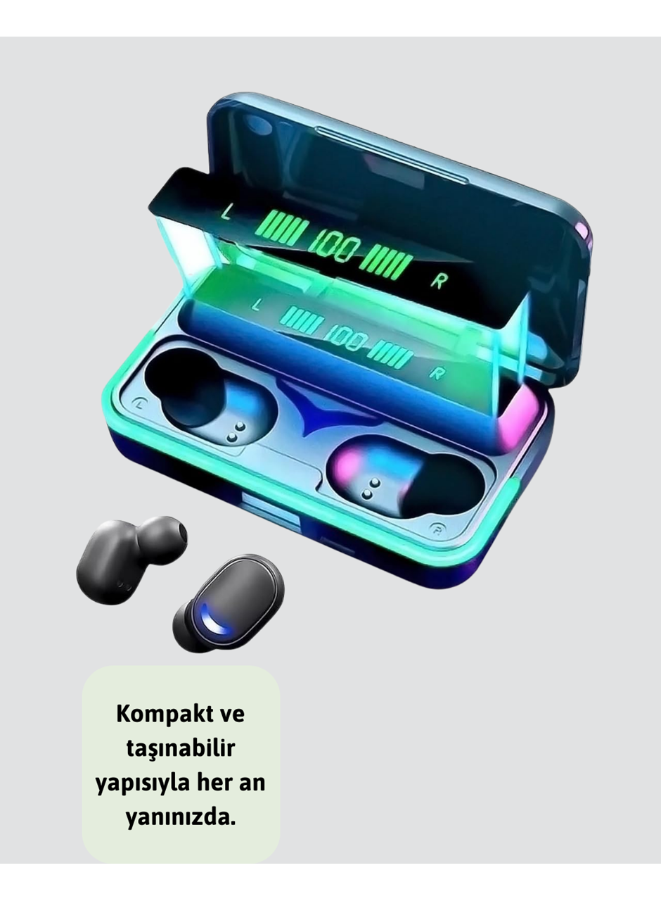 Su Geçirmez E10 Bluetooth Kulaklık Powerbank ve Gürültü Engelleme