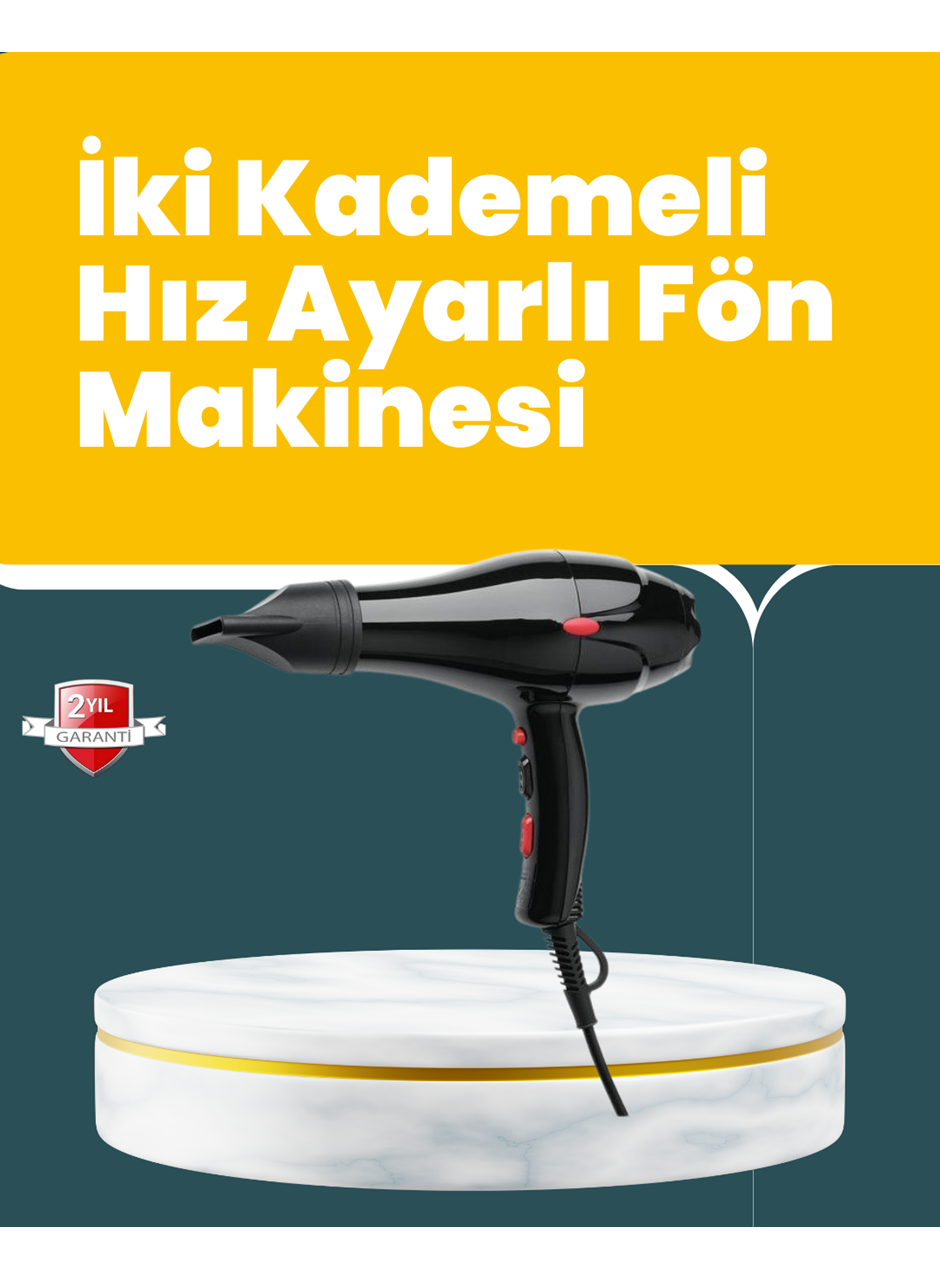 Tüm Saç Tipleri İçin 2200W Güçlü Fön Makinesi