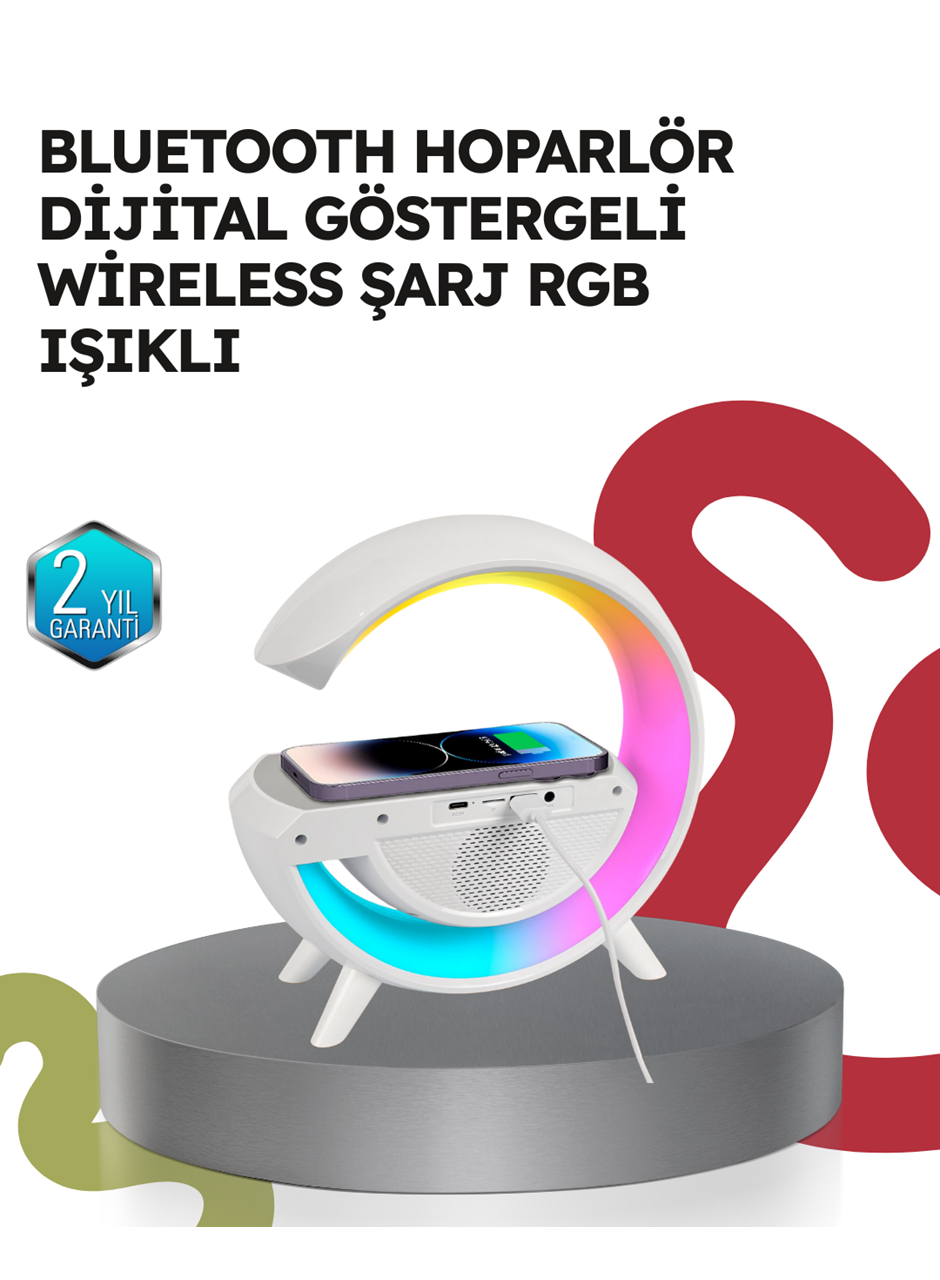 2025 Model 15W Kablosuz Şarjlı Renkli Atmosfer Lambası