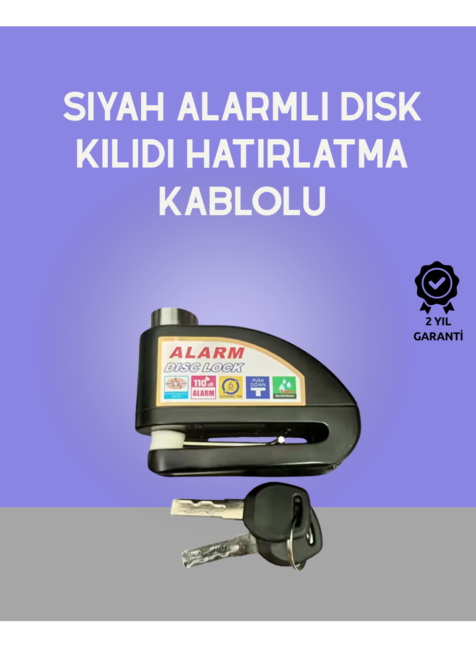 Yüksek Sesli 110dB Çelik Disk Kilidi Su Geçirmez